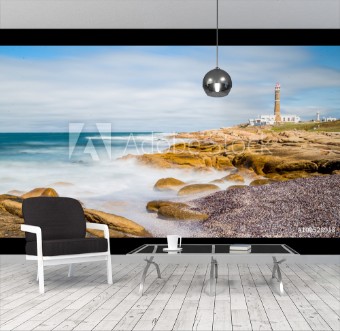 Picture of Lighthouse from Uruguay in Cabo Polonio Long-exposure beach waves walk